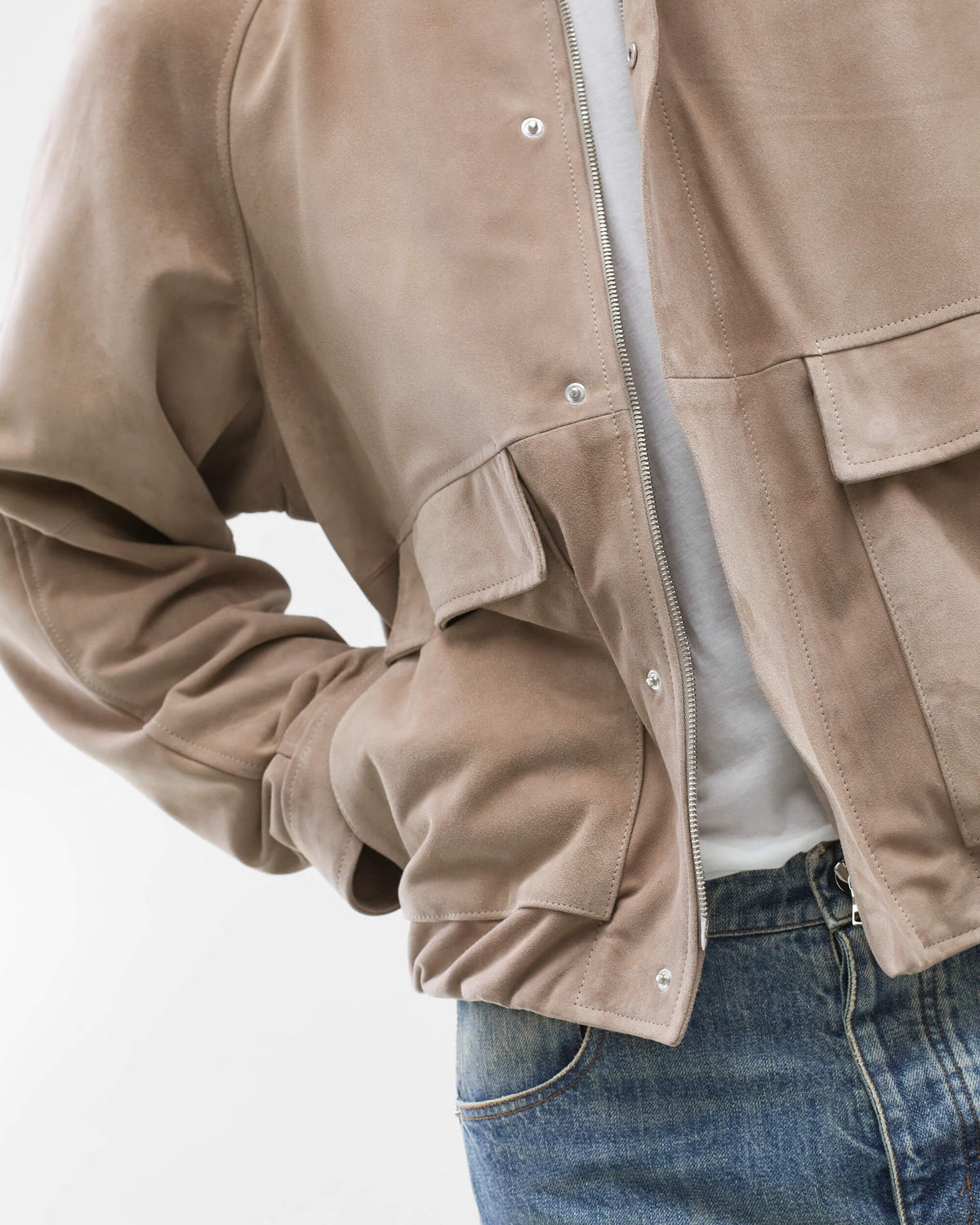 Suede Lamb Leather Jacket