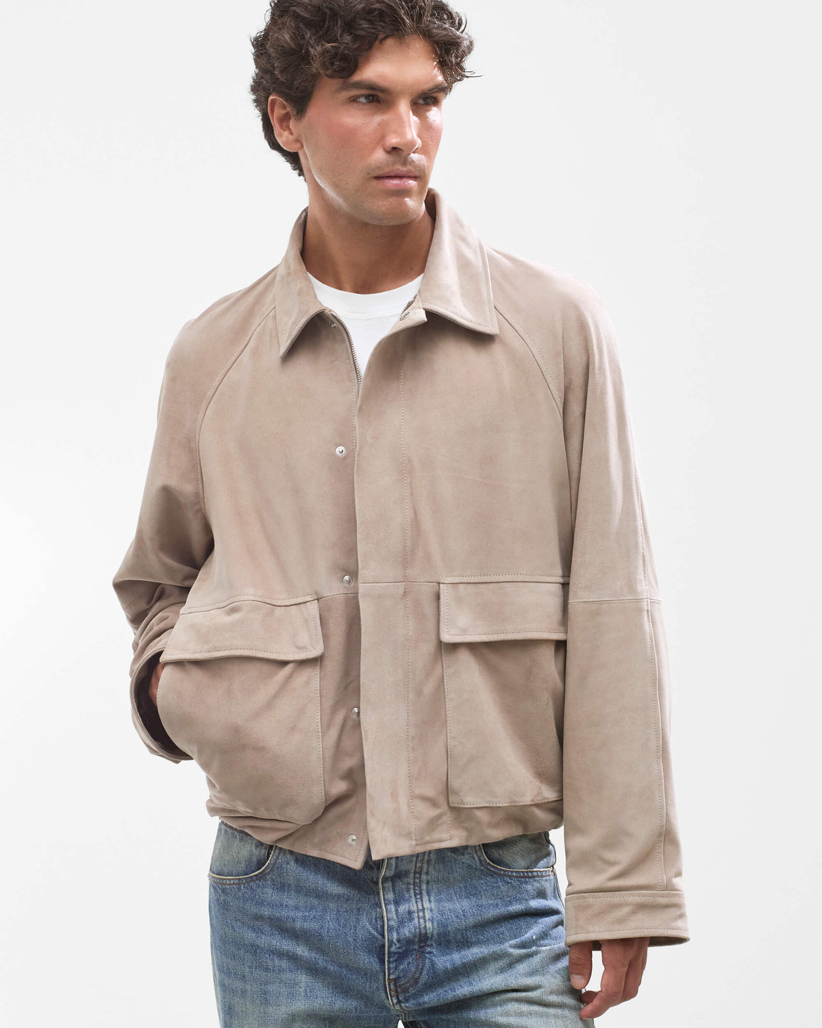 Suede Lamb Leather Jacket