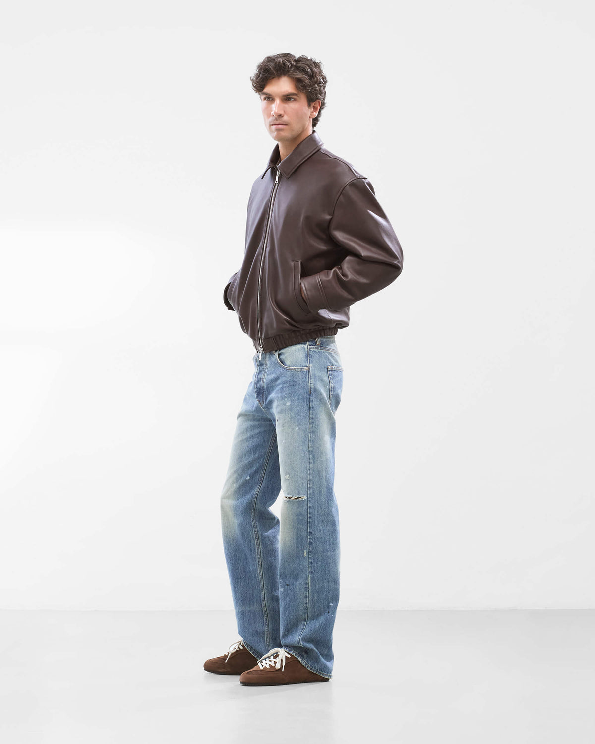 Nappa Lamb Leather Bomber