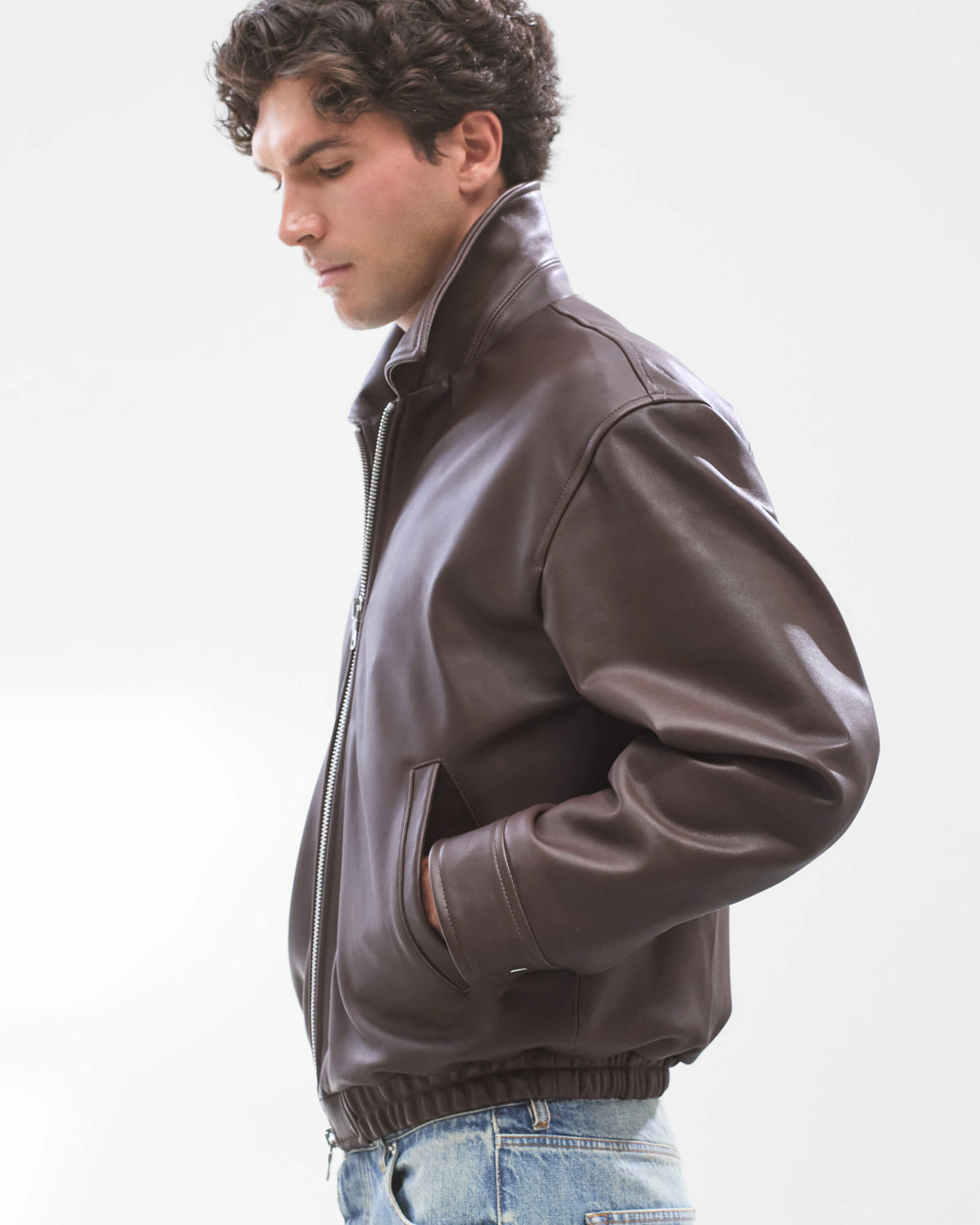 Nappa Lamb Leather Bomber