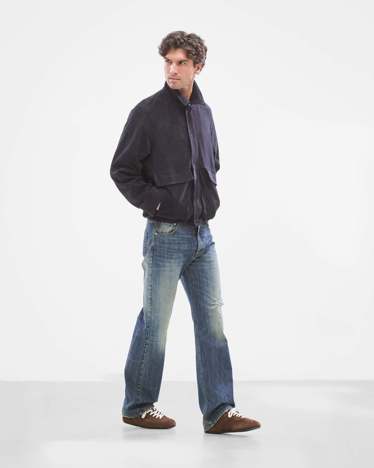 Suede Lamb Leather Jacket