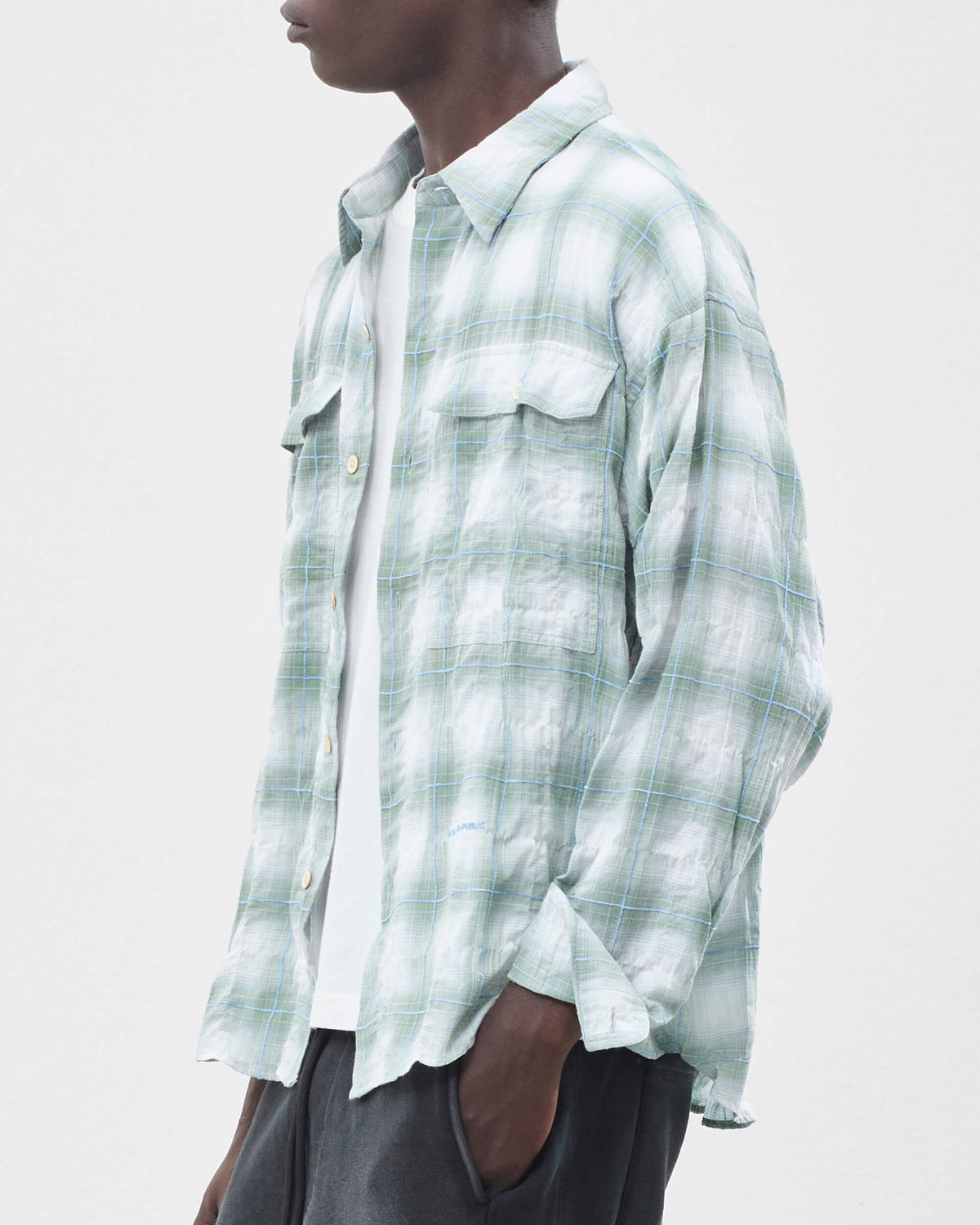 Lightweight Crinkle Overshirt