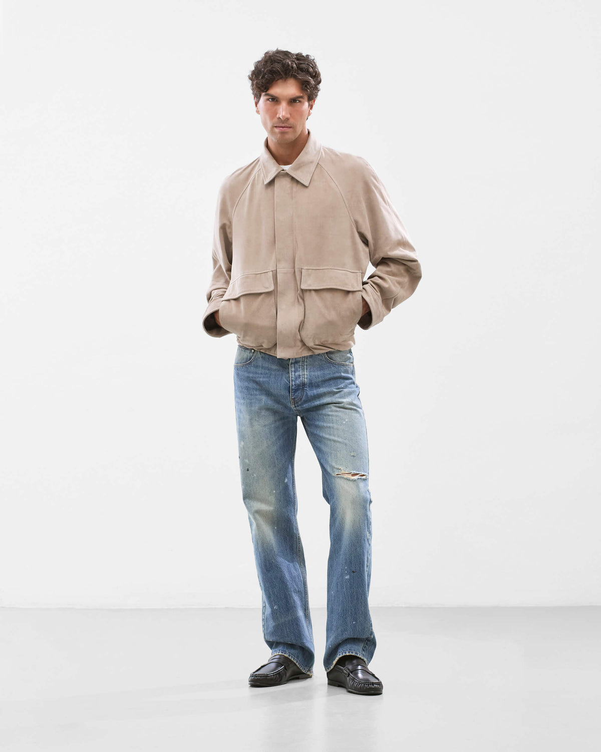 Suede Lamb Leather Jacket