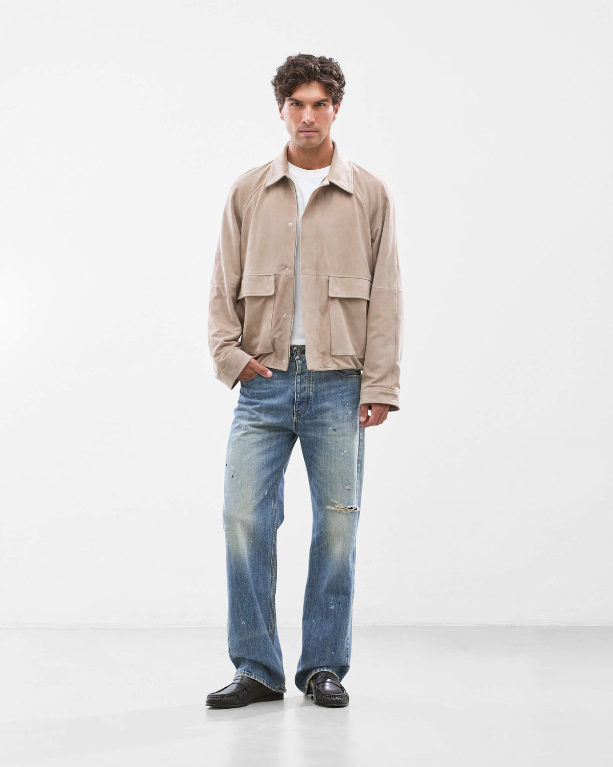 Suede Lamb Leather Jacket