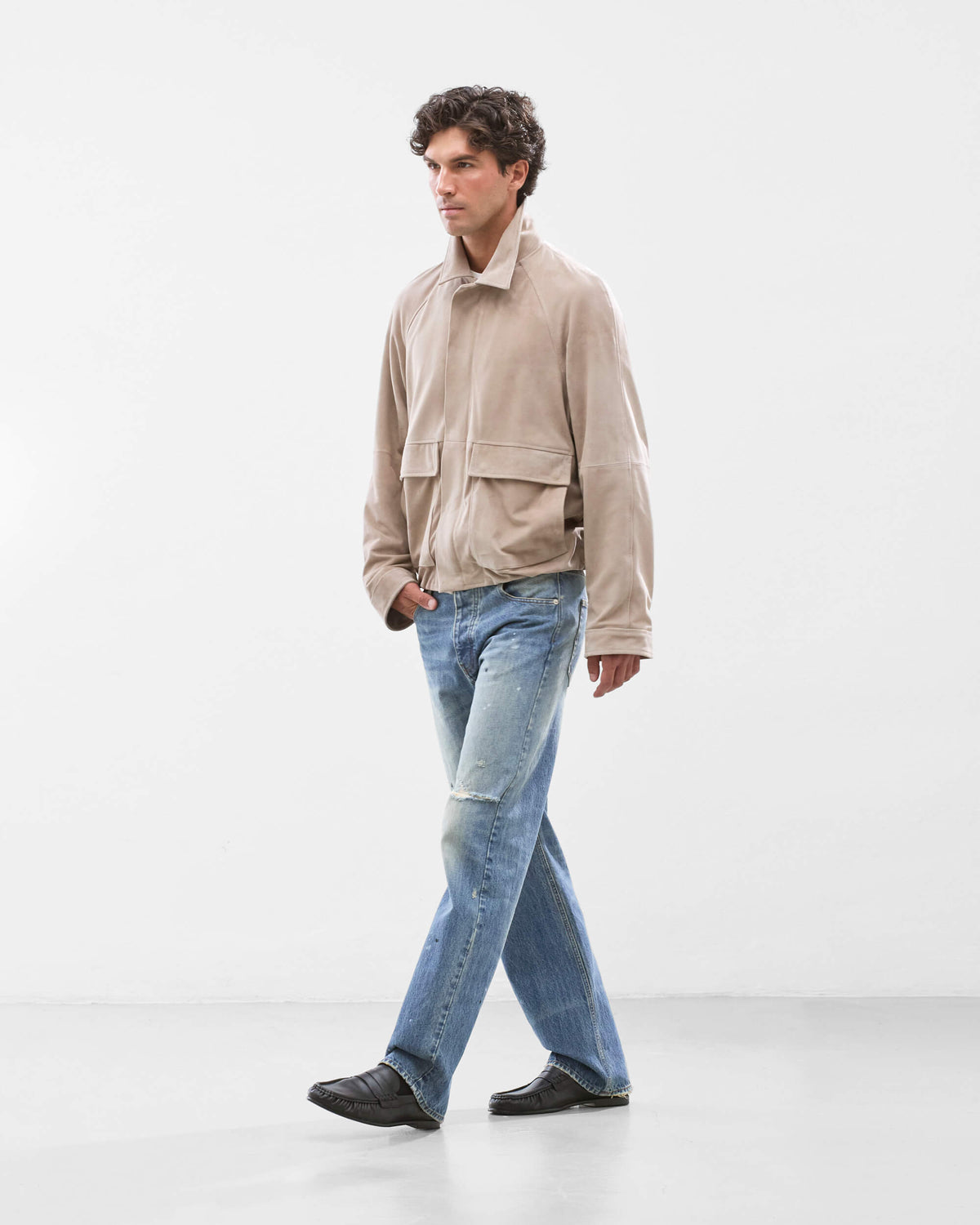 Suede Lamb Leather Jacket