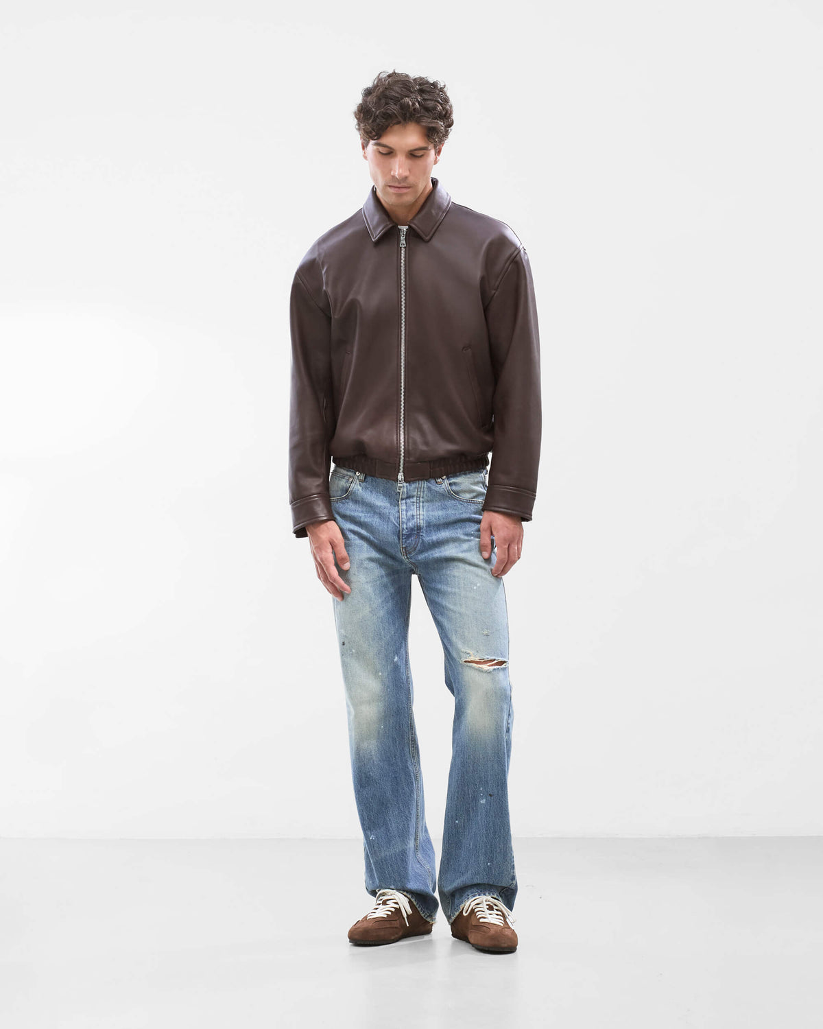 Nappa Lamb Leather Bomber