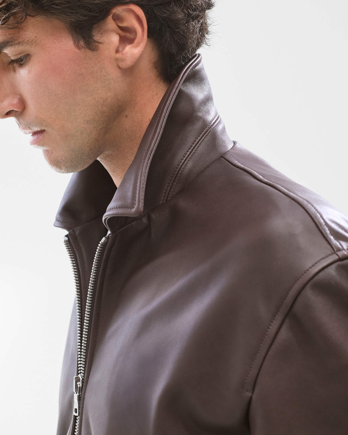 Nappa Lamb Leather Bomber