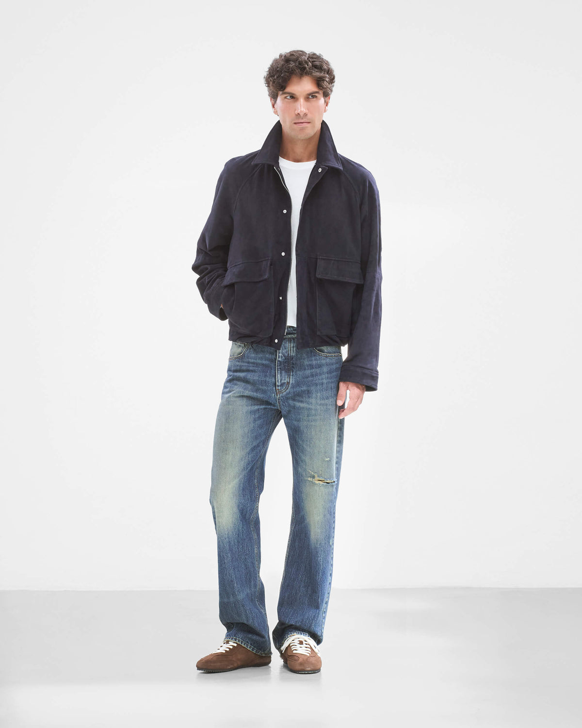 Suede Lamb Leather Jacket