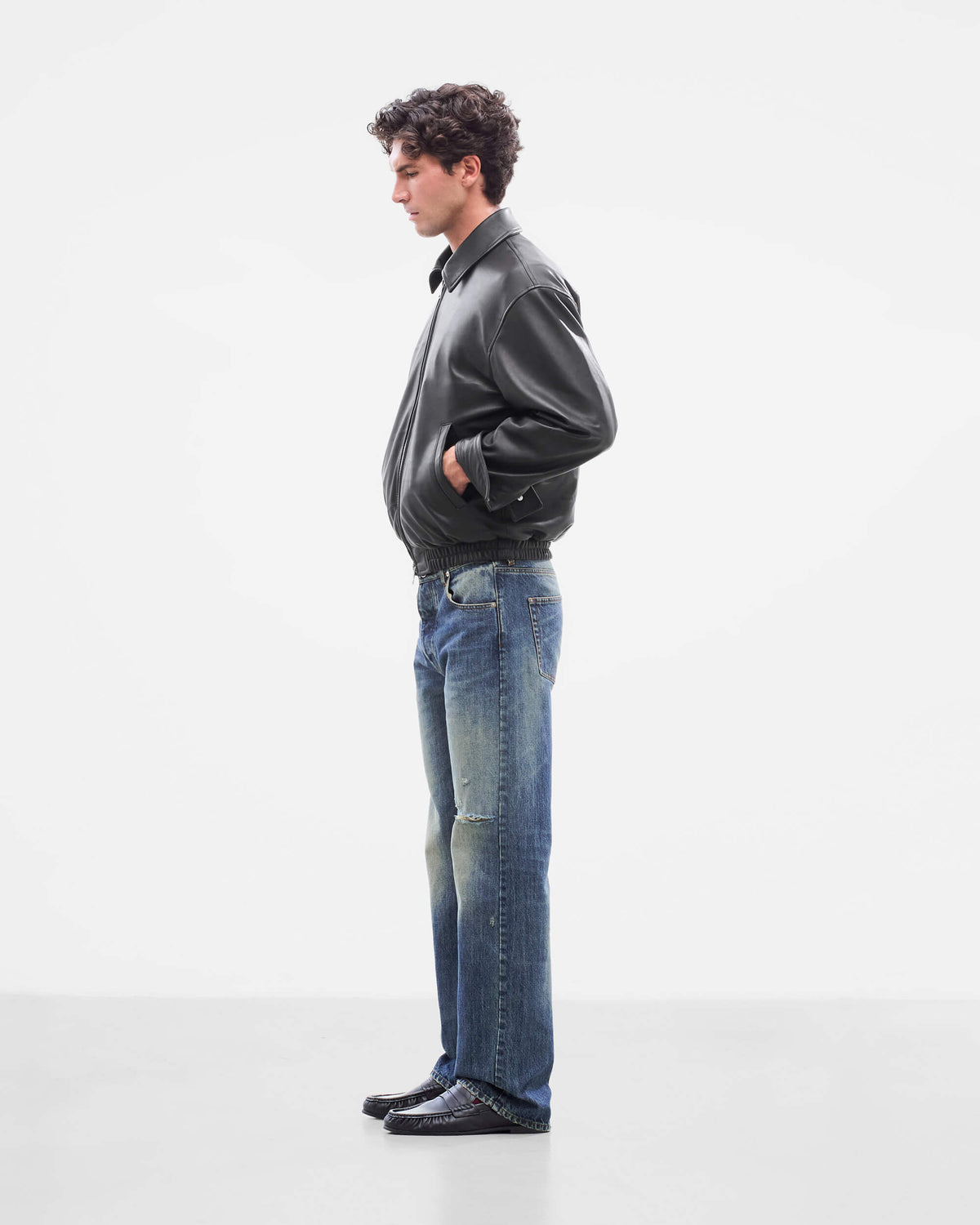 Nappa Lamb Leather Bomber