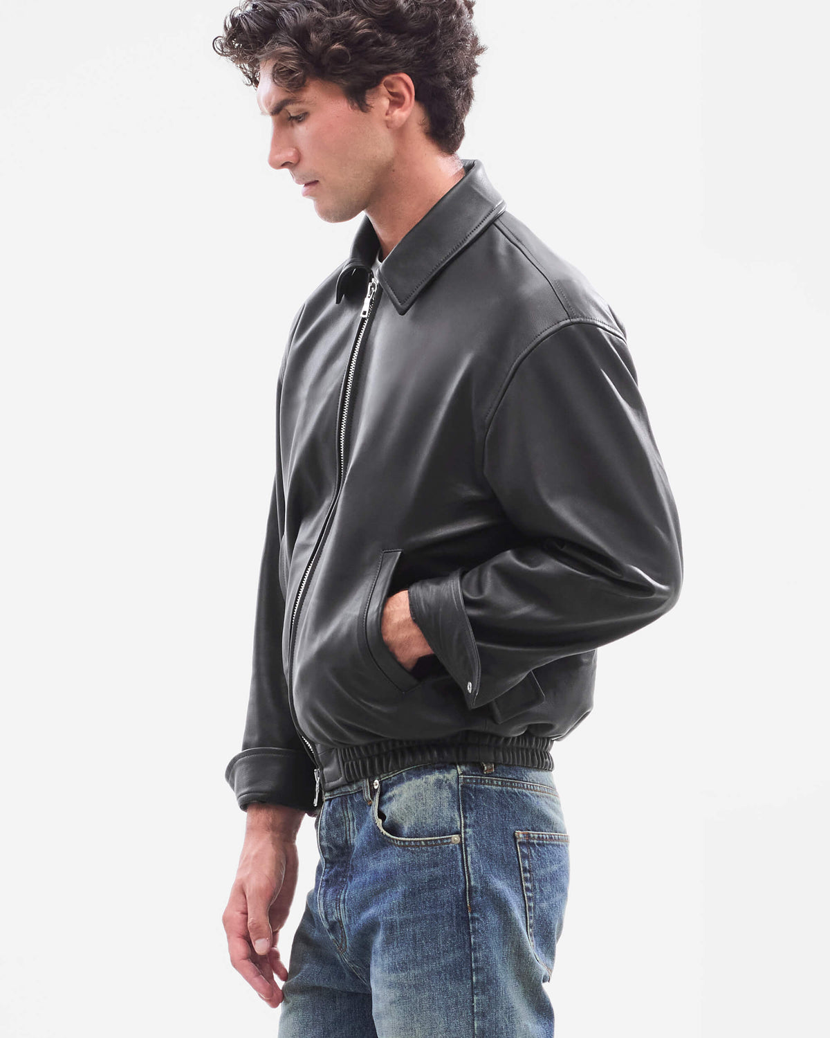 Nappa Lamb Leather Bomber