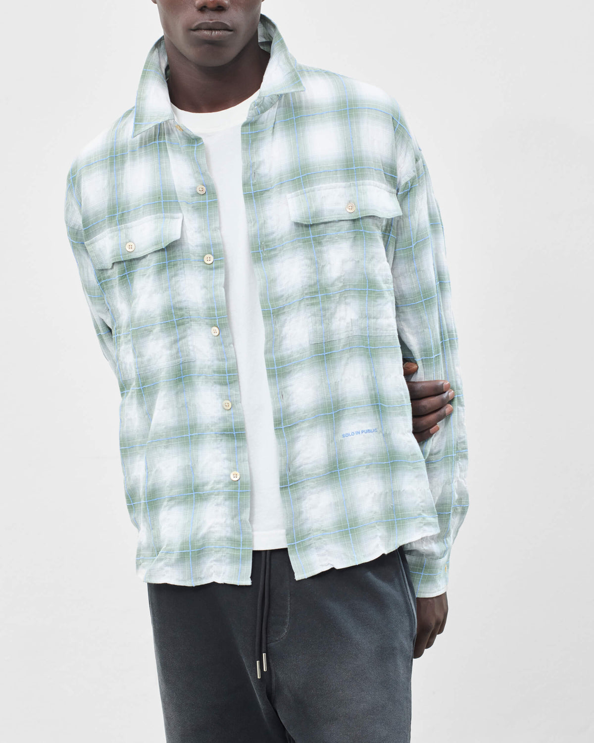 Lightweight Crinkle Overshirt