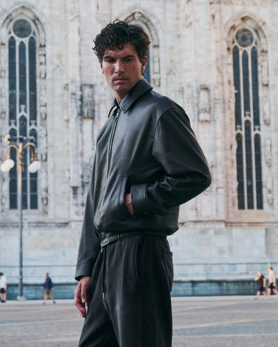 Nappa Lamb Leather Bomber