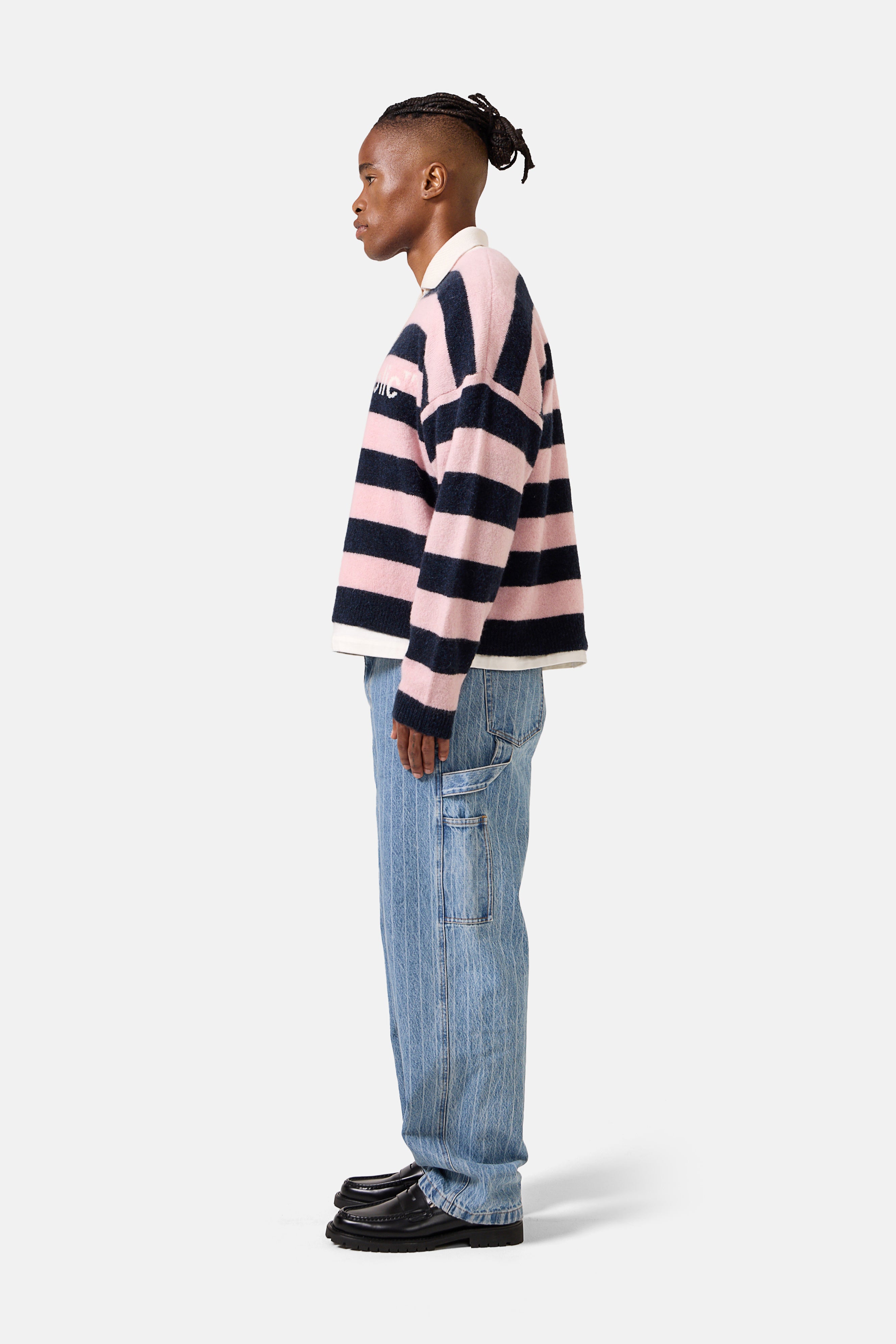 [ JEANS] Striped Rugby Sweater ★大人気★ Varsity Rugby Sweater | Knitwear | Tommy Jeans